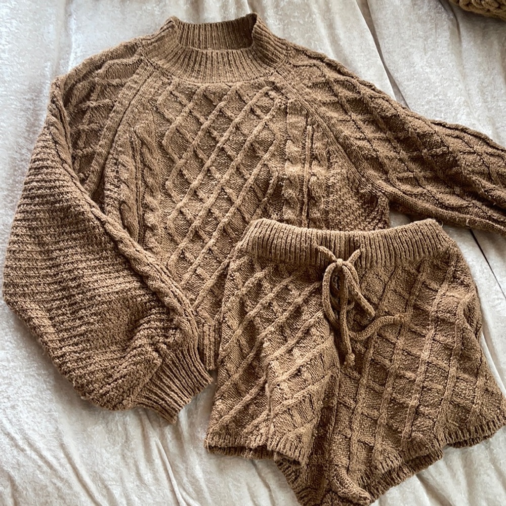 Cozy Sweater and Shorts Set